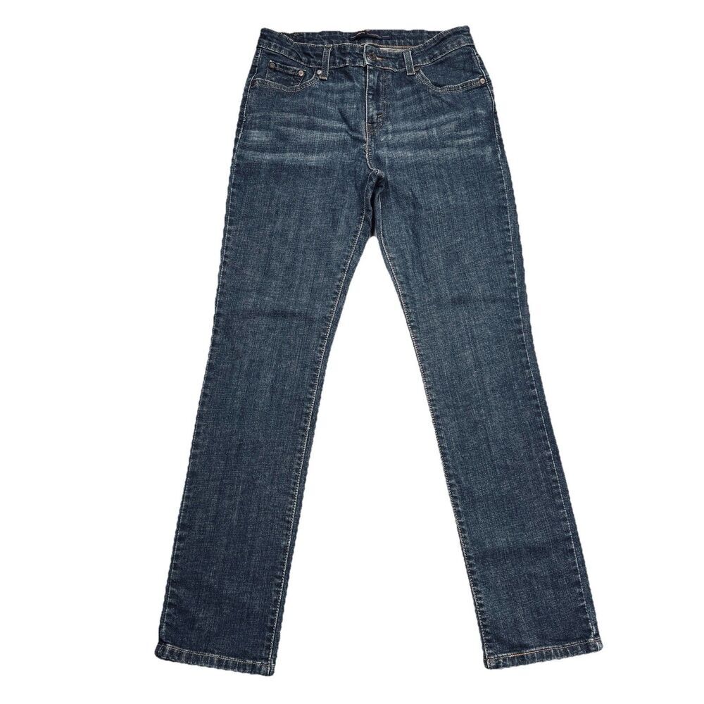 Levis Mid Rise Skinny Jeans 10 (29x30.5) Dark Wash Blue Denim Stretch Womens
